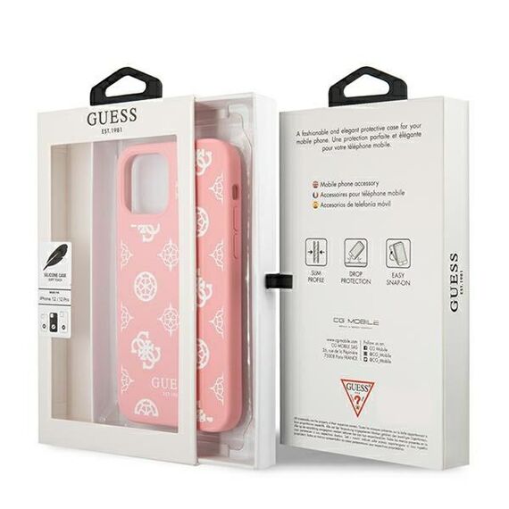 Guess GUHCP12LLSPEWPI iPhone 12 Pro Max 6.7" pink/pink hard case Peony Collection | Techbox