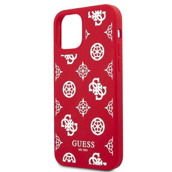 Guess GUHCP12LLSPEWRE iPhone 12 Pro Max 6.7" red/red hard case Peony Collection | Techbox