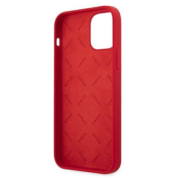 Guess GUHCP12LLSPEWRE iPhone 12 Pro Max 6.7" red/red hard case Peony Collection | Techbox