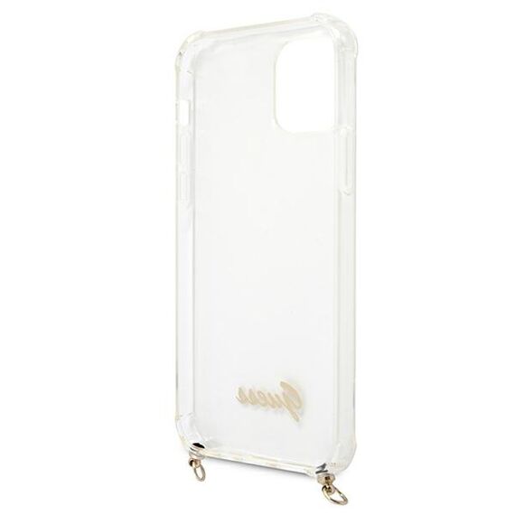 Guess GUHCP12MKC4GSGO iPhone 12/12 Pro 6.1" Transparent hard case 4G Gold Chain | Techbox