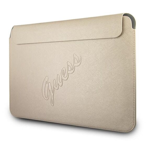 Guess Saffiano Script case for a 13" laptop - gold | Techbox