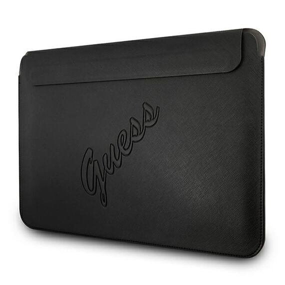 Guess Sleeve GUCS13PUSASBK 13" black /black Saffiano Script - Bags & Backpacks - Laptop Accessories - Techbox