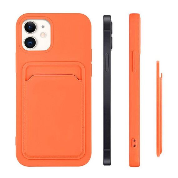 Card Case Silicone Wallet Wallet With Card Slot Documents For Xiaomi Redmi 10X 4G / Xiaomi Redmi Note 9 White | Techbox