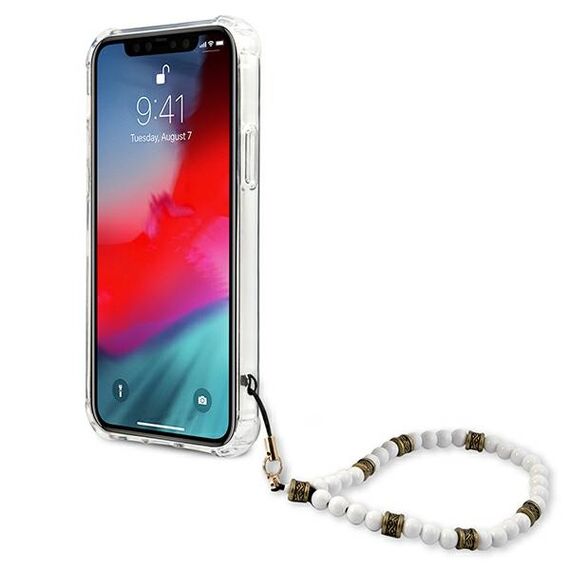 Guess GUHCP12LKPSWH iPhone 12 Pro Max 6.7" Transparent Hardcase White Pearl | Techbox