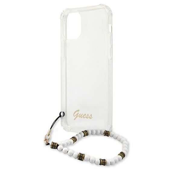Guess GUHCP12LKPSWH iPhone 12 Pro Max 6.7" Transparent Hardcase White Pearl | Techbox