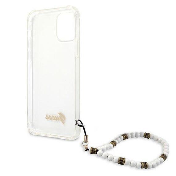 Guess GUHCP12LKPSWH iPhone 12 Pro Max 6.7" Transparent Hardcase White Pearl | Techbox