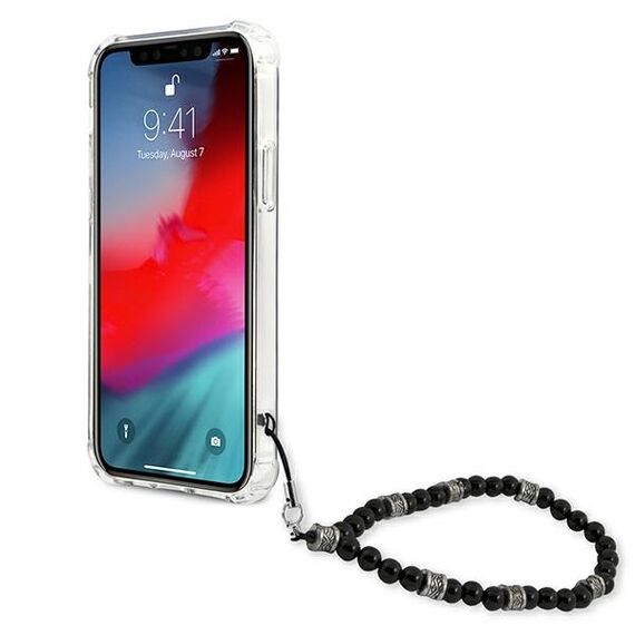 Guess GUHCP12MKPSBK iPhone 12/12 Pro 6.1" Transparent hardcase Black Pearl | Techbox