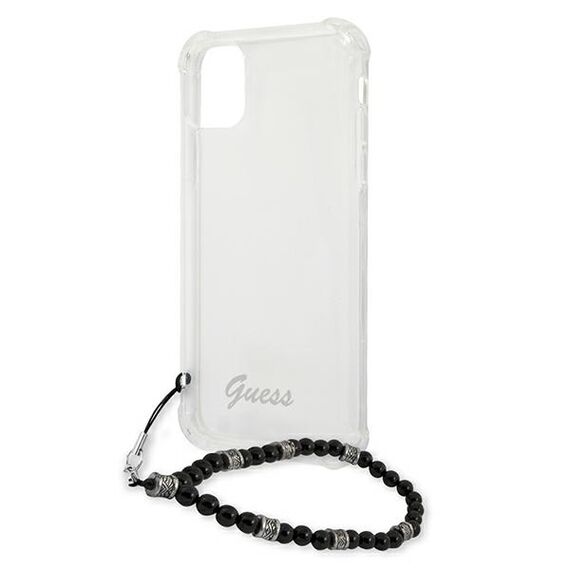 Guess GUHCP12MKPSBK iPhone 12/12 Pro 6.1" Transparent hardcase Black Pearl | Techbox