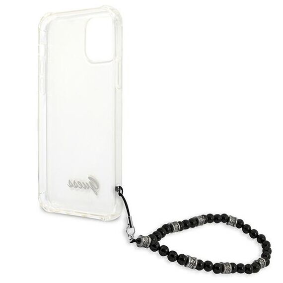 Guess GUHCP12MKPSBK iPhone 12/12 Pro 6.1" Transparent hardcase Black Pearl | Techbox