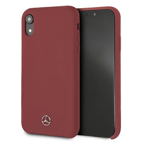 Mercedes MEHCI61SILRE iPhone Xr czerwony/red hardcase Silicone Line | Techbox