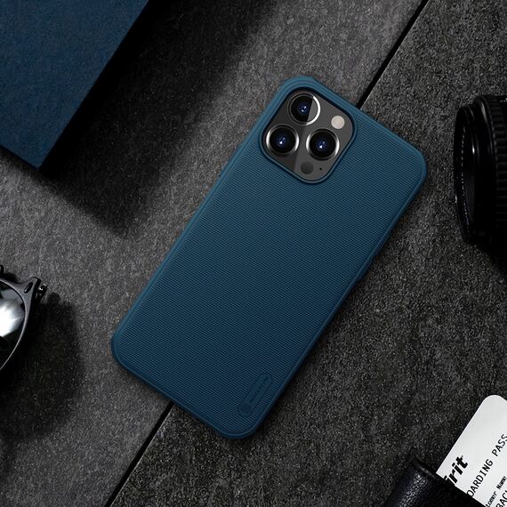 Nillkin Super Frosted Shield reinforced case, cover for iPhone 13 Pro Max, blue | Techbox