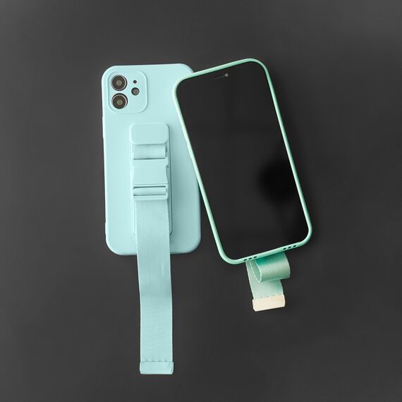 Rope case Gel case with a chain lanyard bag lanyard iPhone 13 Pro blue | Techbox