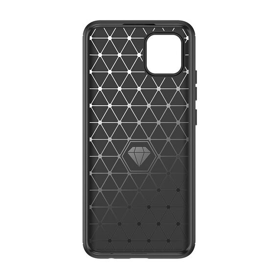 Carbon Case Flexible Cover TPU Case for Samsung A03S EU (166.5) black - Samsung Cases - Cases - Techbox