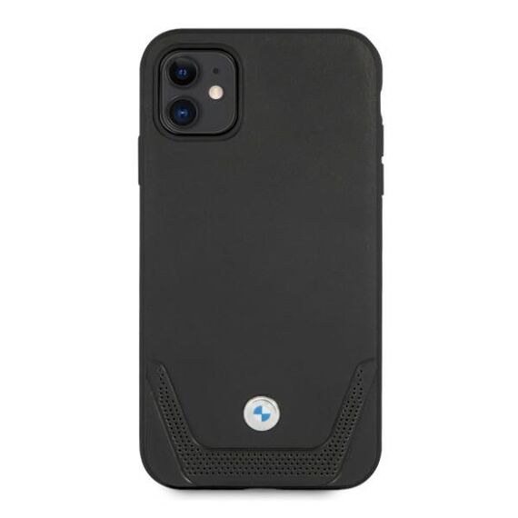 Etui BMW BMHCN61RSWPK iPhone 11 6,1" / Xr czarny/black hardcase Leather Perforate | Techbox