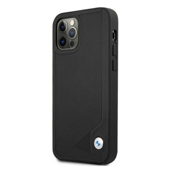 Etui BMW BMHCP12LRCDPK iPhone 12 Pro Max 6,7" czarny/black hardcase Leather Deboss - Apple Cases - Cases - Techbox