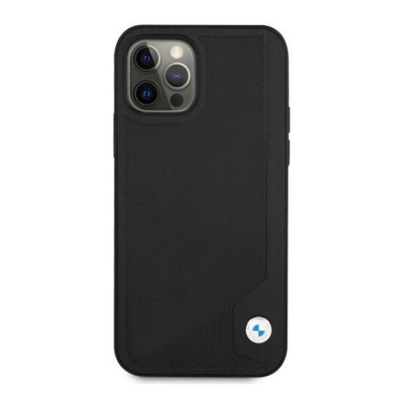 Etui BMW BMHCP12LRCDPK iPhone 12 Pro Max 6,7" czarny/black hardcase Leather Deboss - Apple Cases - Cases - Techbox