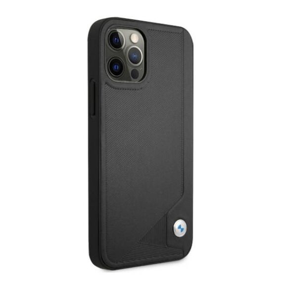 Etui BMW BMHCP12LRCDPK iPhone 12 Pro Max 6,7" czarny/black hardcase Leather Deboss - Apple Cases - Cases - Techbox