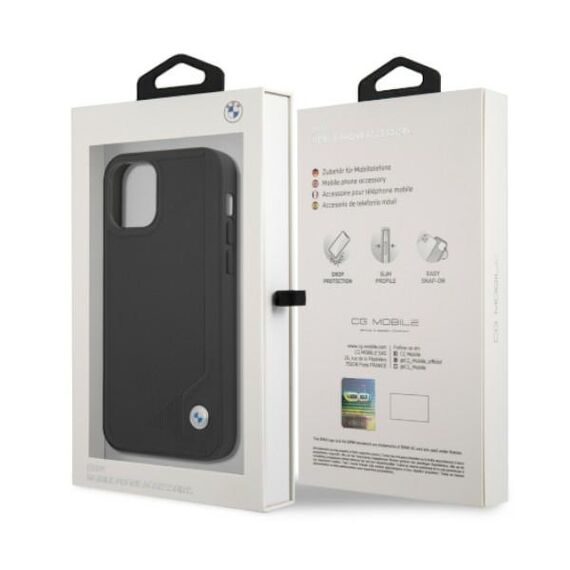 Etui BMW BMHCP12LRCDPK iPhone 12 Pro Max 6,7" czarny/black hardcase Leather Deboss - Apple Cases - Cases - Techbox