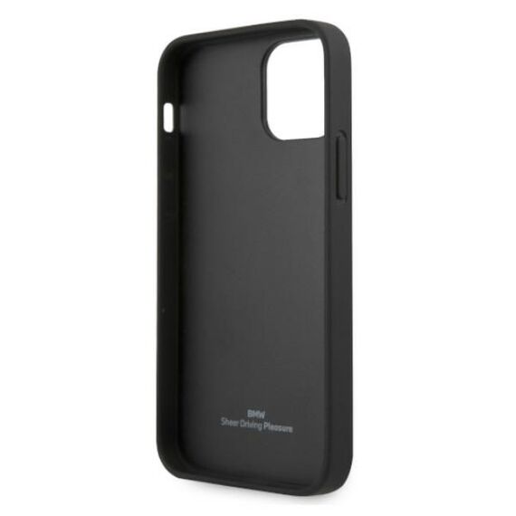 Etui BMW BMHCP12LRSCSK iPhone 12 Pro Max 6,7" czarny/black hardcase Leather Perforate Sides | Techbox