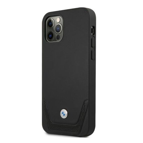 Etui BMW BMHCP12MRSWPK iPhone 12/12 Pro 6,1" czarny/black hardcase Leather Perforate - Apple Cases - Cases - Techbox