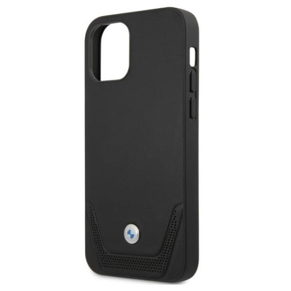Etui BMW BMHCP12MRSWPK iPhone 12/12 Pro 6,1" czarny/black hardcase Leather Perforate - Apple Cases - Cases - Techbox