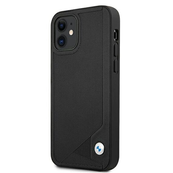 Etui BMW BMHCP12SRCDPK iPhone 12 mini 5,4" czarny/black hardcase Leather Deboss - Apple Cases - Cases - Techbox
