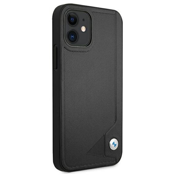 Etui BMW BMHCP12SRCDPK iPhone 12 mini 5,4" czarny/black hardcase Leather Deboss - Apple Cases - Cases - Techbox