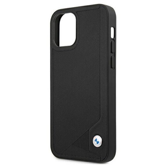 Etui BMW BMHCP12SRCDPK iPhone 12 mini 5,4" czarny/black hardcase Leather Deboss - Apple Cases - Cases - Techbox