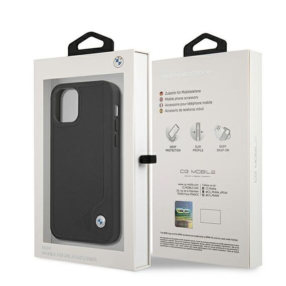 Etui BMW BMHCP12SRCDPK iPhone 12 mini 5,4" czarny/black hardcase Leather Deboss - Apple Cases - Cases - Techbox