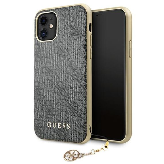Guess GUHCN61GF4GGR iPhone 11 6.1" / Xr grey/gray hard case 4G Charms Collection - Uncategorized Cases (2) - Cases - Techbox