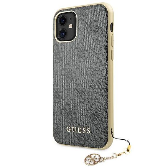 Guess GUHCN61GF4GGR iPhone 11 6.1" / Xr grey/gray hard case 4G Charms Collection - Uncategorized Cases (2) - Cases - Techbox