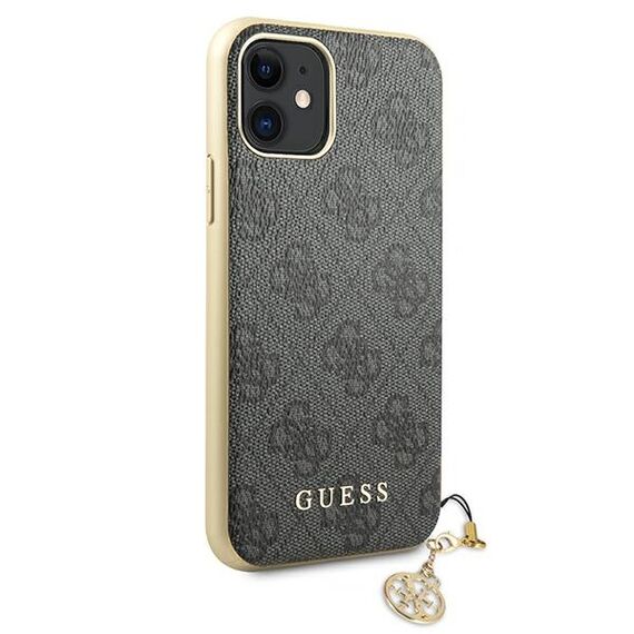 Guess GUHCN61GF4GGR iPhone 11 6.1" / Xr grey/gray hard case 4G Charms Collection - Uncategorized Cases (2) - Cases - Techbox