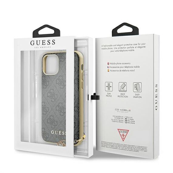 Guess GUHCN61GF4GGR iPhone 11 6.1" / Xr grey/gray hard case 4G Charms Collection - Uncategorized Cases (2) - Cases - Techbox