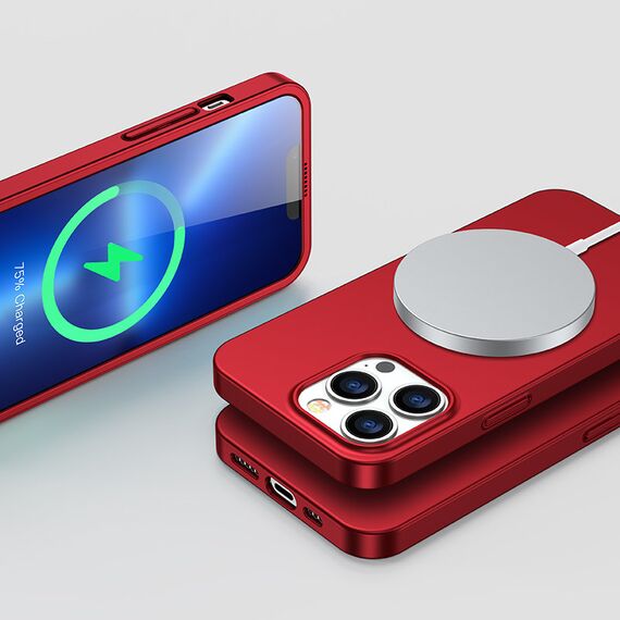 Joyroom 360 Full Case front and back cover for iPhone 13 Pro Max + tempered glass screen protector red (JR-BP928 red) - Apple Cases - Cases - Techbox