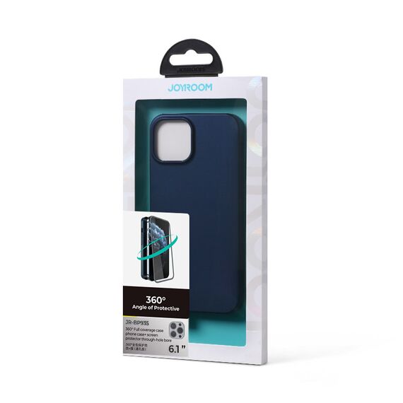 Joyroom 360 Full Case front and back cover for iPhone 13 Pro + tempered glass screen protector blue (JR-BP935 blue) | Techbox