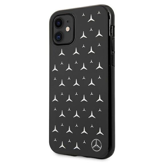 Mercedes MEHCN61ESPBK iPhone 11 6,1" / Xr czarny/black hardcase Silver Stars Pattern | Techbox