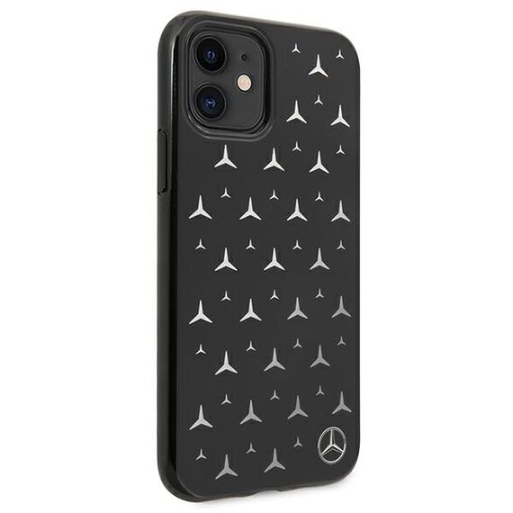 Mercedes MEHCN61ESPBK iPhone 11 6,1" / Xr czarny/black hardcase Silver Stars Pattern | Techbox
