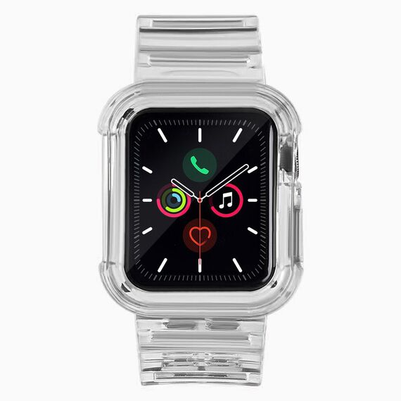 Silicone Band Strap Bracelet Case Strap Light Set for Apple Watch 38mm - Black | Techbox