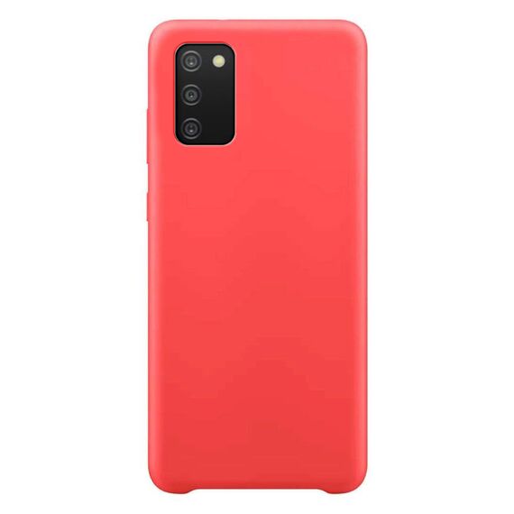 Silicone Case Soft Flexible Rubber Cover for Samsung Galaxy A03s red | Techbox
