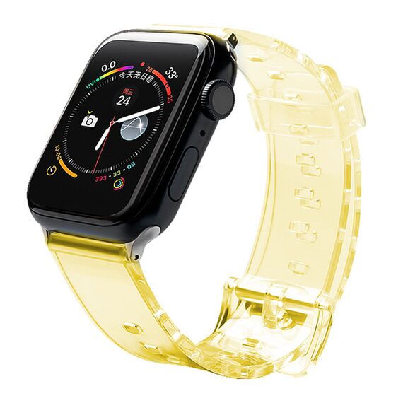 Silicone Strap Bracelet Bracelet Strap Light for Apple Watch 42 / 44 mm - Yellow | Techbox