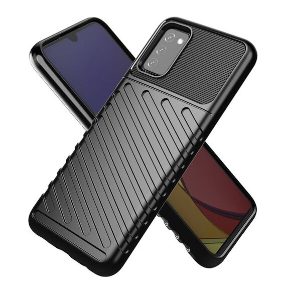 Thunder Case Flexible Tough Rugged Cover TPU Case for Samsung Galaxy A03s black - Samsung Cases - Cases - Techbox