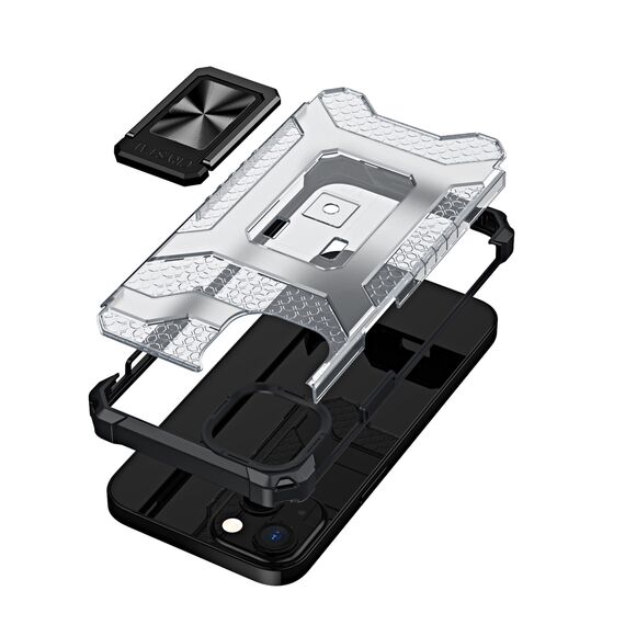 Crystal Ring Case Kickstand Tough Rugged Cover for iPhone 13 black | Techbox