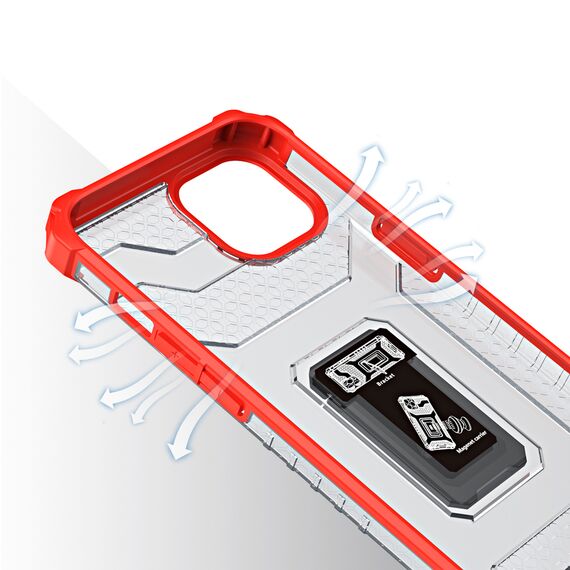 Crystal Ring Case Kickstand Tough Rugged Cover for iPhone 13 mini red - Apple Cases - Cases - Techbox