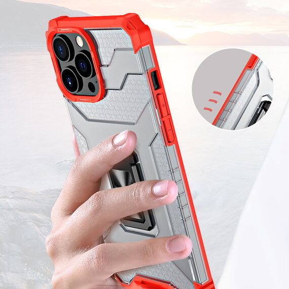 Crystal Ring Case Kickstand Tough Rugged Cover for iPhone 13 Pro blue | Techbox