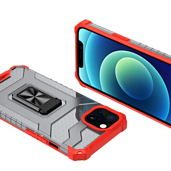 Crystal Ring Case Kickstand Tough Rugged Cover for iPhone 13 red - Apple Cases - Cases - Techbox