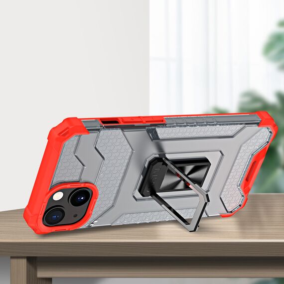 Crystal Ring Case Kickstand Tough Rugged Cover for iPhone 13 red - Apple Cases - Cases - Techbox