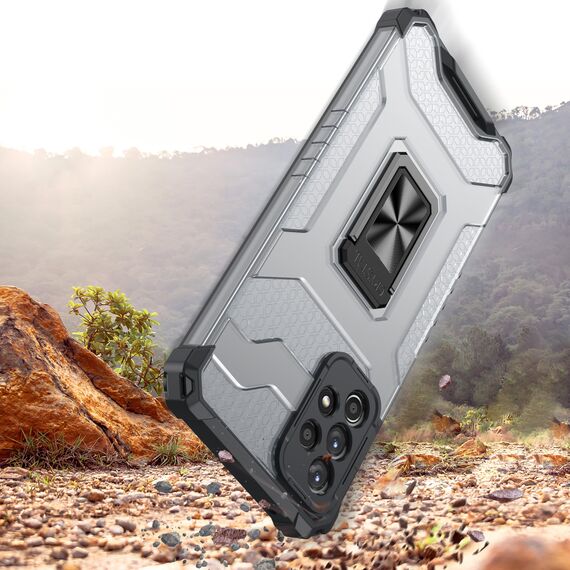 Crystal Ring Case Kickstand Tough Rugged Cover for Samsung Galaxy A72 4G blue - Samsung Cases - Cases - Techbox
