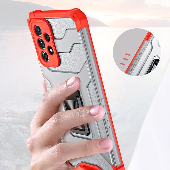 Crystal Ring Case Kickstand Tough Rugged Cover for Samsung Galaxy A72 4G blue - Samsung Cases - Cases - Techbox