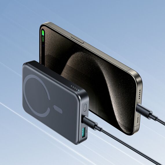 Powerbank Joyroom JR-W020 20W 10000mAh MagSafe + USB-C - USB-C cable 0.25m - black | Techbox