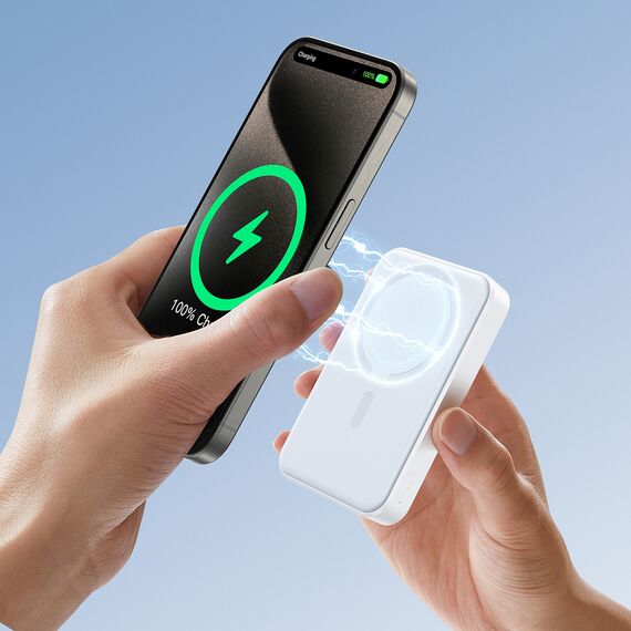 Powerbank Joyroom JR-W020 20W 10000mAh MagSafe + USB-C - USB-C cable 0.25m - white | Techbox